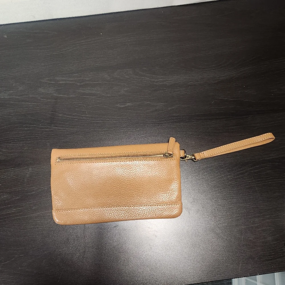 L.L. Bean Light Brown Leather Wristlet - Picture 10 of 10